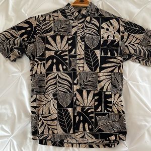Cooke Street Hawaiian Aloha Shirt Monstera Leaf M